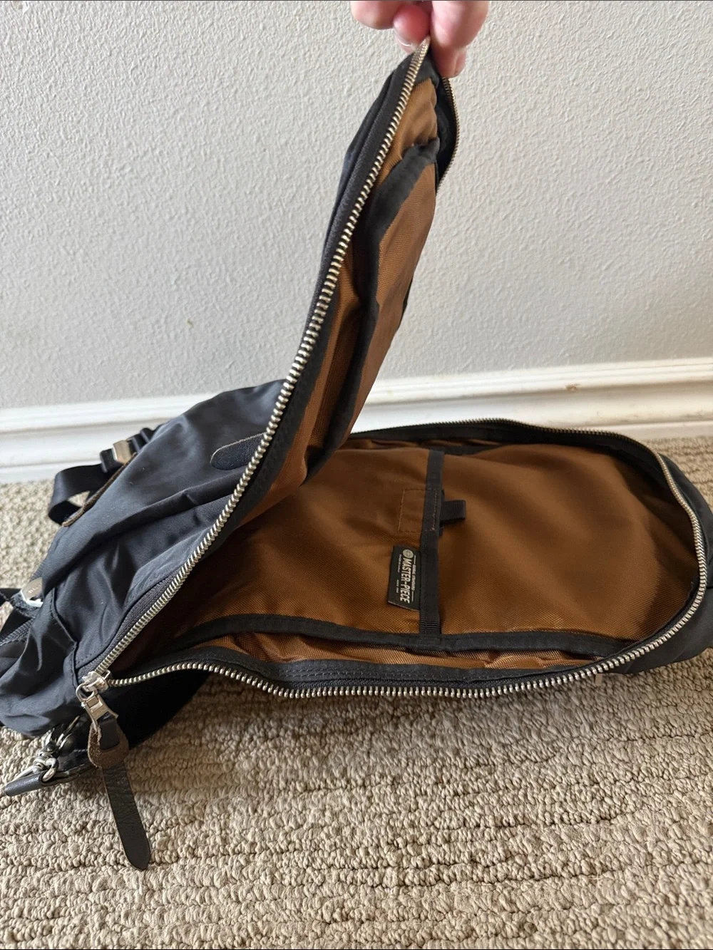 Master-Piece Black Men’s Sling Backpack - Classic Everyday Carry